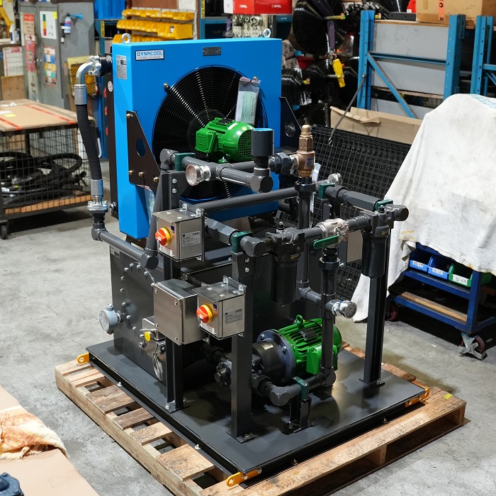 Lubrication system with tank, controls and frame